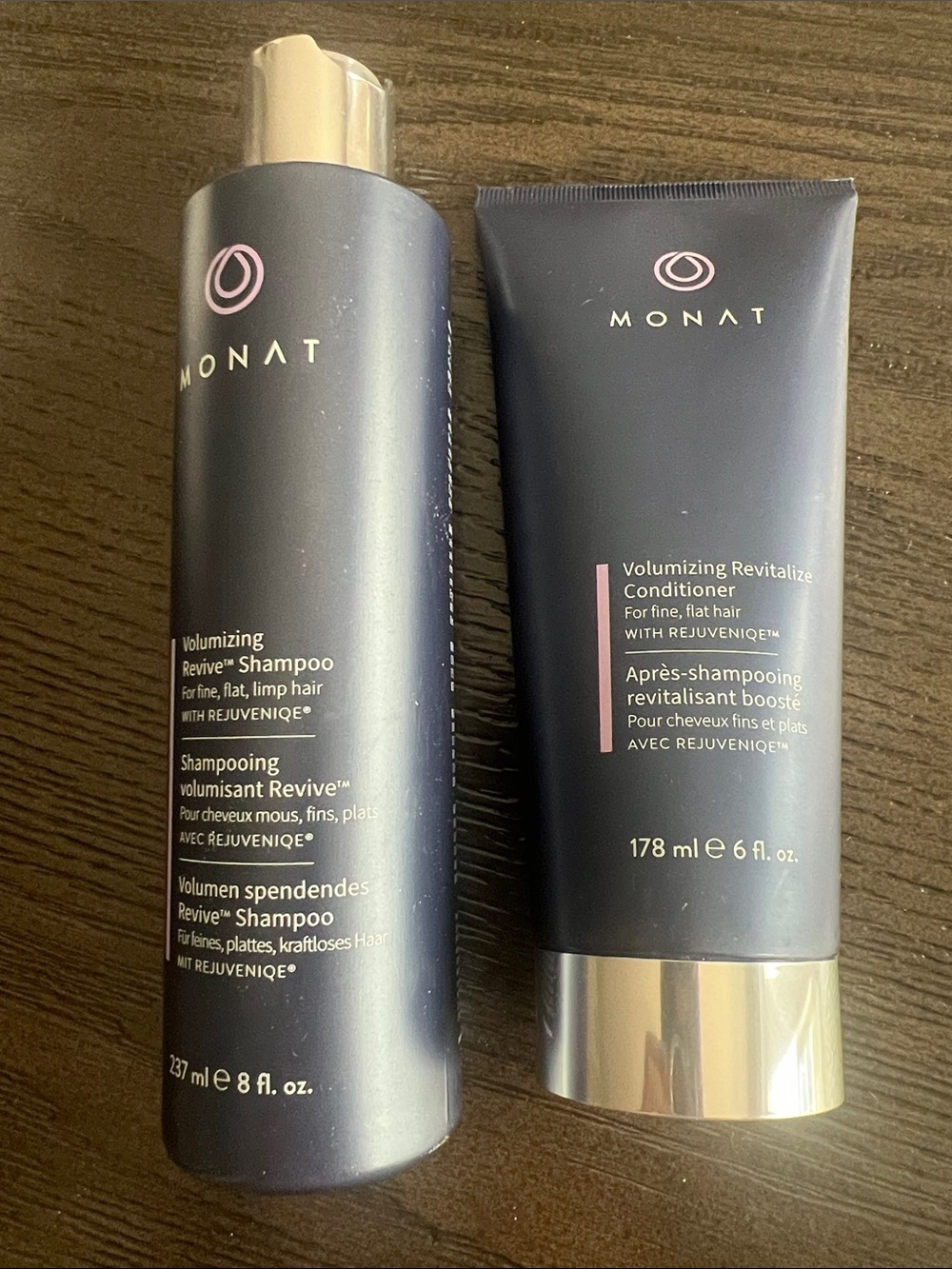 Monat Volumizing Revive Shampoo & Revitalize Conditioner Full Size - New!